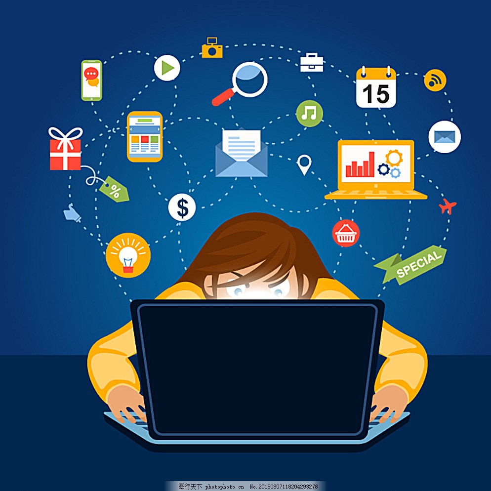 社交网络人物背景矢量素材 软件与辅助设备全解析